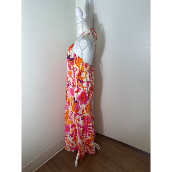 Zara Pink Floral Sundress Sz s - Picture 2 of 4